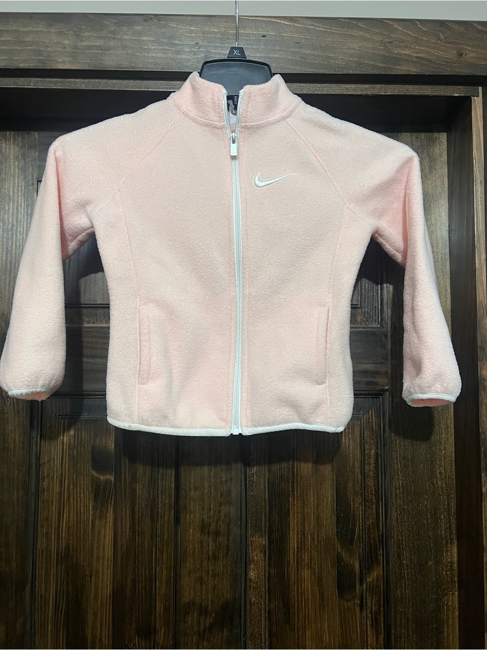 Nike Kids Pink Full-Zip Fleece Jacket